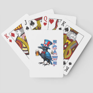 Kraai, F-Caw-F Grappige Vogel Creatieve Casual Pokerkaarten