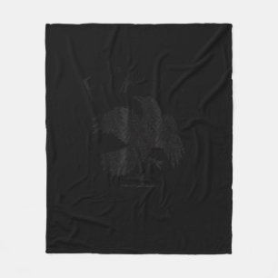 Kraai, F-Caw-F Grappige Vogel Esthetische Casual Fleece Deken