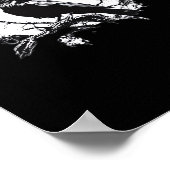 Kraai F-Caw-F Grappige Vogel Esthetische Casual Poster (Hoek)