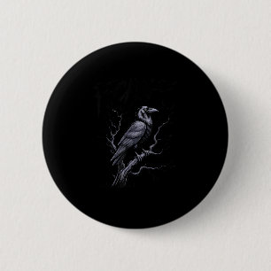 Kraai F-Caw-F Grappige Vogel Grappige Humor Meme Ronde Button 5,7 Cm