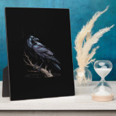 Kraai, F-Caw-F Grappige Vogel Grappige Quote Fotoplaat (Zijkant)