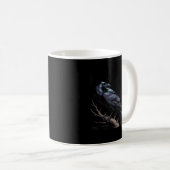 Kraai, F-Caw-F Grappige Vogel Grappige Quote Koffiemok (Voorkant rechts)