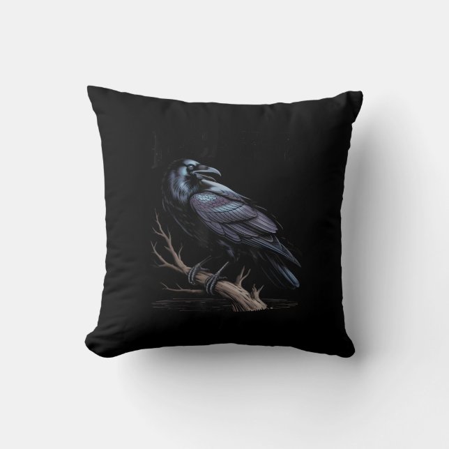 Kraai, F-Caw-F Grappige Vogel Grappige Quote Kussen (Voorkant)