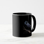Kraai, F-Caw-F Grappige Vogel Grappige Quote Mok (Voorkant rechts)