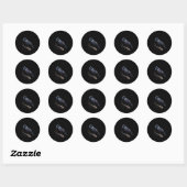 Kraai, F-Caw-F Grappige Vogel Grappige Quote Ronde Sticker (Vel)