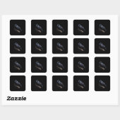 Kraai, F-Caw-F Grappige Vogel Grappige Quote Vierkante Sticker (Vel)