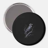 Kraai F-Caw-F Grappige Vogel Grappige Uitspraak Hu Magneet (Voorkant / Achterkant)