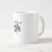Kraai, F-Caw-F Grappige Vogel Grote Koffiekop (Voorkant rechts)