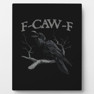 Kraai, F-Caw-F Grappige Vogel Klassieke Vintage St Fotoplaat