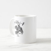 Kraai, F-Caw-F Grappige Vogel Koffiemok (Voorkant links)