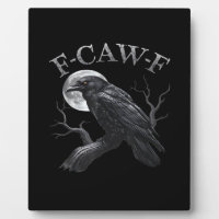 Kraai F-Caw-F Grappige Vogel Maan Gothische Volwas