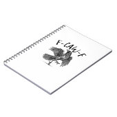 Kraai, F-Caw-F Grappige Vogel Notitieboek (Linkerzijde)