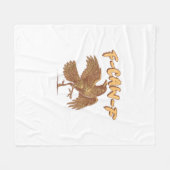 Kraai F-Caw-F Grappige Vogel Raaf Meme Fleece Deken (Voorkant (Horizontaal))