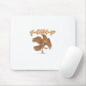Kraai F-Caw-F Grappige Vogel Raaf Meme Muismat (Met muis)