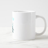 Kraai F-Caw-F Grappige Vogel Retro Design Creatiev Grote Koffiekop (Rechts)