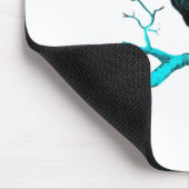 Kraai F-Caw-F Grappige Vogel Retro Design Creatiev Muismat (Hoek)