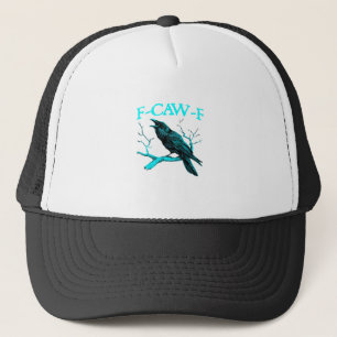 Kraai F-Caw-F Grappige Vogel Retro Design Creatiev Trucker Pet
