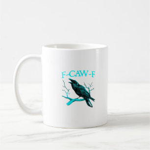 Kraai F-Caw-F Grappige Vogel Retro Koffiemok