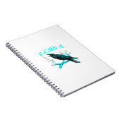 Kraai F-Caw-F Grappige Vogel Retro Notitieboek (Rechterzijde)