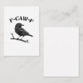 Kraai F-CAW-F Halloween Notitiekaartje (Voorkant / Achterkant)