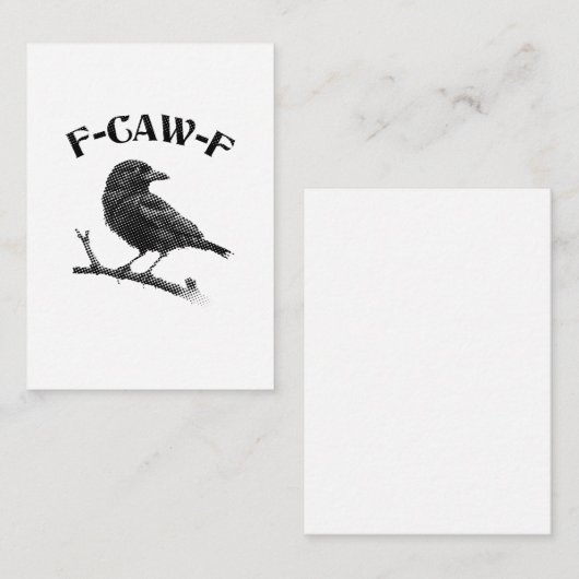 Kraai F-CAW-F Halloween Notitiekaartje (Voorkant / Achterkant)