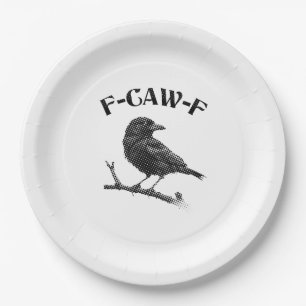 Kraai F-CAW-F Halloween Papieren Bordje