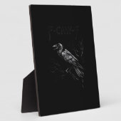 Kraai, F-Caw-F Vogel Retro Klassieker Fotoplaat (Zijkant)