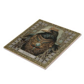 Kraai Gedistilleerd Dier Gepersonaliseerd Naam Vel Tegeltje (Zijkant)