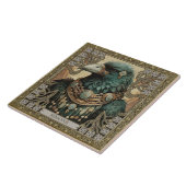 Kraai Gedistilleerd Dier Gepersonaliseerd Naam Vel Tegeltje (Zijkant)