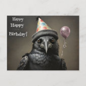 Kraai gefeliciteerd met je verjaardag  briefkaart (Voorkant)