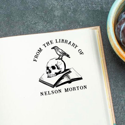 Kraai | Gothische Schedel Uit De Bibliotheek Van Zelfinktende Stempel