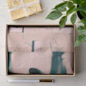 Kraai Gotisch Beige Groen Art Decoupage Tissuepapier (Geschenk)