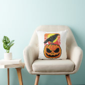 Kraai Halloween Vogel Waarnemer Cadeau Kussen (Stoel)