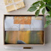 Kraai Herfst Oranje Decoupage Tissuepapier (Geschenk)
