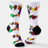 Kraai herfst wind sokken (Gebogen)