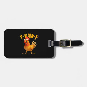 Kraai Humor F-Caw-F Gotische Grappige Retro Koel Bagagelabel