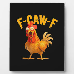 Kraai Humor F-Caw-F Gotische Grappige Retro Koel Fotoplaat