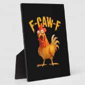 Kraai Humor F-Caw-F Gotische Grappige Retro Koel Fotoplaat (Zijkant)