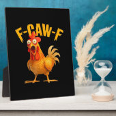 Kraai Humor F-Caw-F Gotische Grappige Retro Koel Fotoplaat (Zijkant)