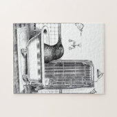 Kraai in bad legpuzzel (Horizontaal)