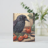 Kraai in de Keuken Briefkaart (Staand voorkant)