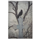 Kraai in een gotische lichte kalender (Feb 2027)