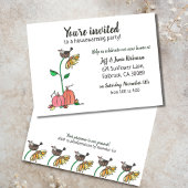 Kraai in nest met pompoenen herfst huis verwarming aankondiging