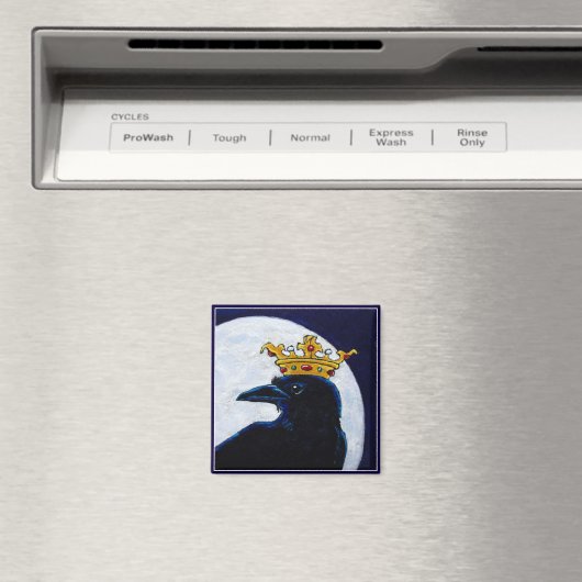 Kraai Koning Kroon Maan magneet (Insitu (Vaatwasser))