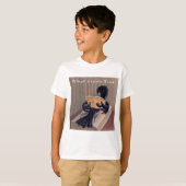 Kraai leest De Raaf grappig T-shirt (Voorkant volledig)