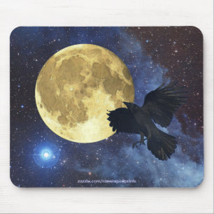 Kraai, Maan & Buitenruimte Mousepad Muismat