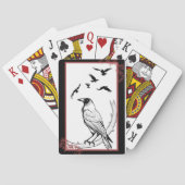 Kraai ontwerp, boek geïnspireerde speelkaarten (Achterkant)