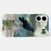 Kraai op Driftwood uw initialen Case-Mate iPhone Case (Achterkant (horizontaal))