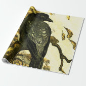 kraai op een tak Theo van Hoytema Cadeaupapier (Uitgerold)