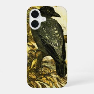 kraai op een tak Theo van Hoytema iPhone 16 Hoesje